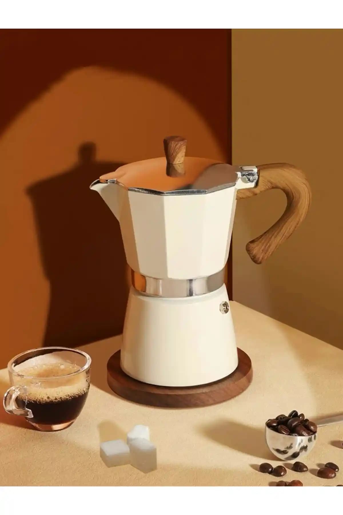 Vivien Home 6-Cup Mokapot Kahve Makinesi İtalyan Kalitesinde Evde Kahve Deneyimi