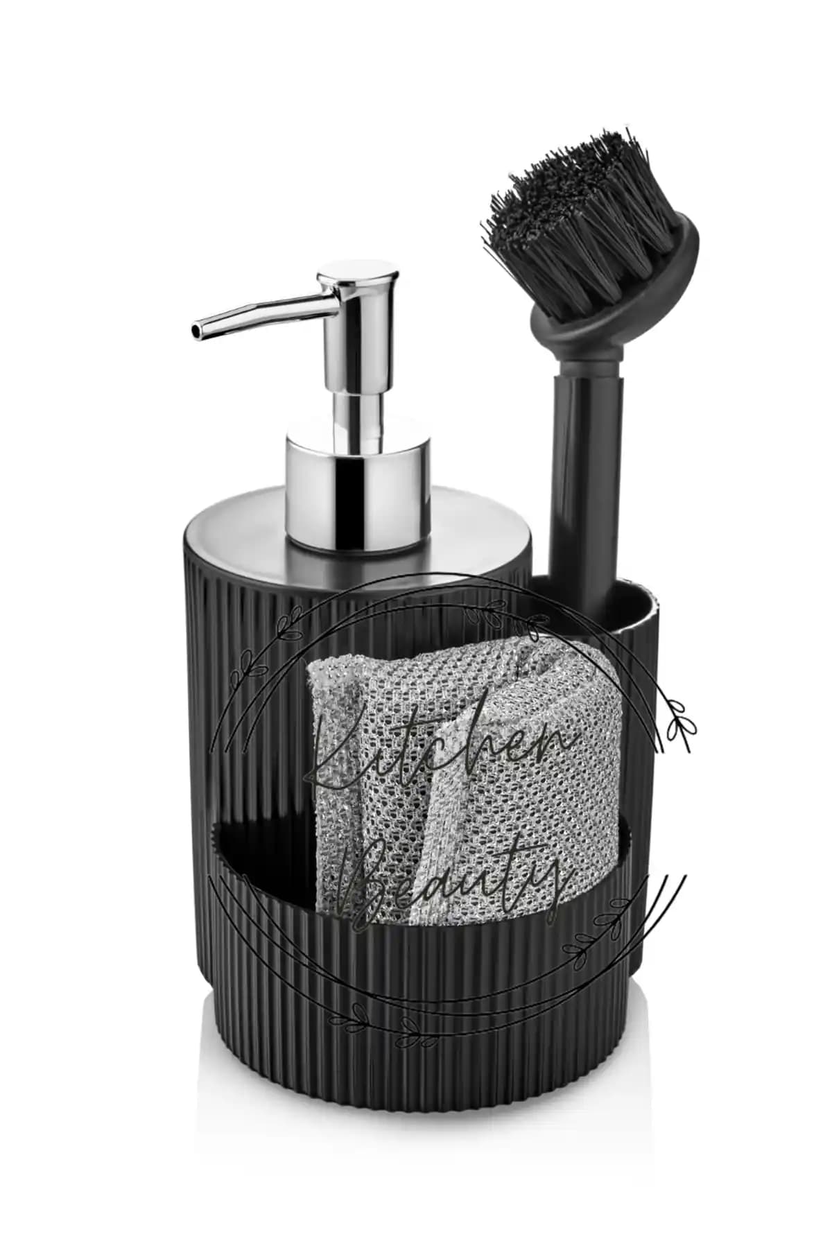 Kitchen Beauty Tezgah Üstü Sabunluk Seti Modern Tasarım ve Kullanım Kolaylığıyla