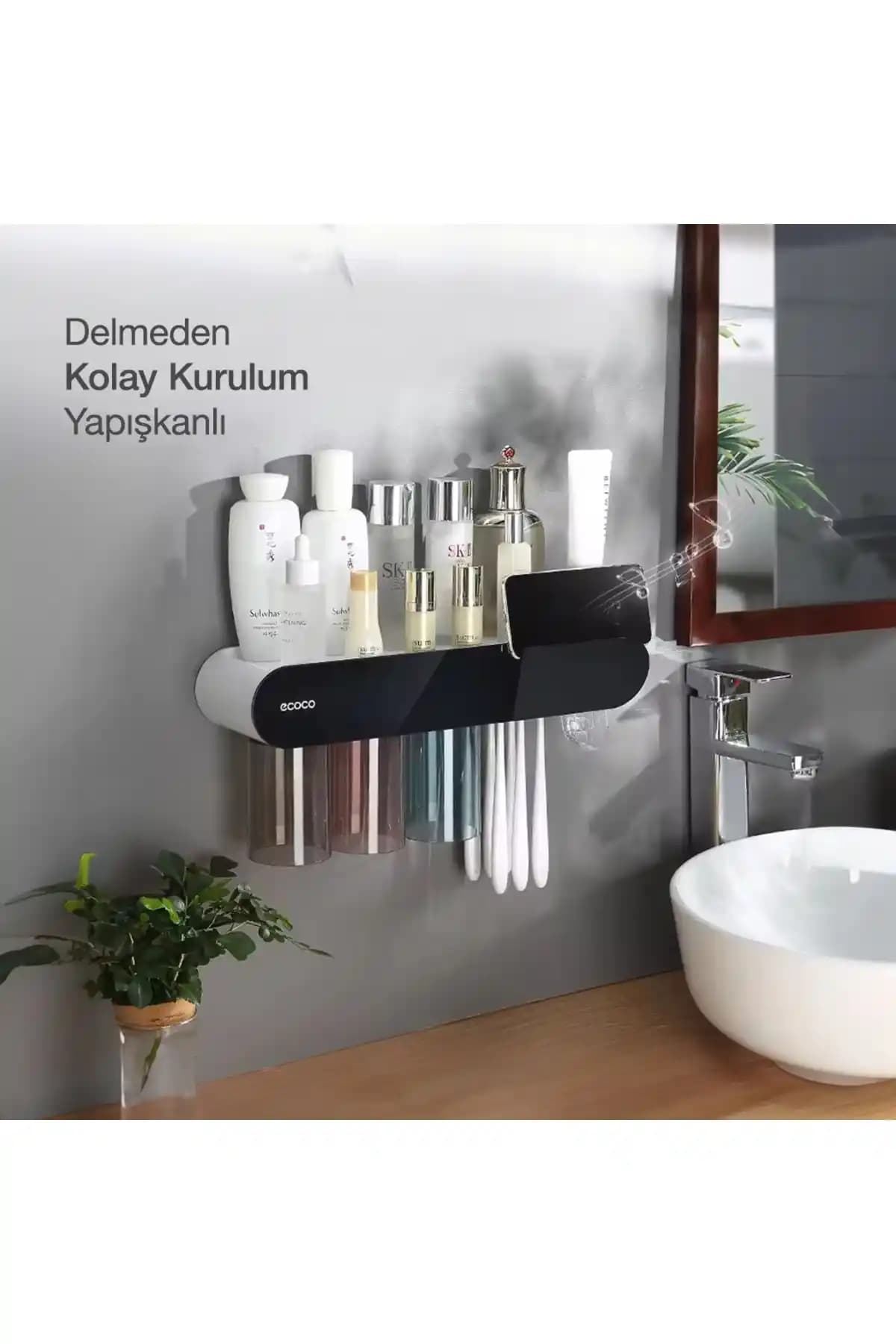 Miecoco Ecoco Yapışkanlı Manyetik 3'lü Bardak Tutuculu Banyo Düzenleyici Ürün İncelemesi