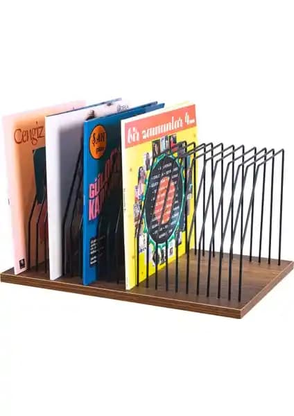 Rmd Shop Plak Düzenleyici Organizer Plak Rafı 23 Plak Kapasiteli Dayanıklı Tasarım