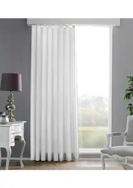 Taç Lüx Atlas Saten Beyaz ve Taç Saten Beyaz Güneşlik Perde Modelleri Karşılaştırması