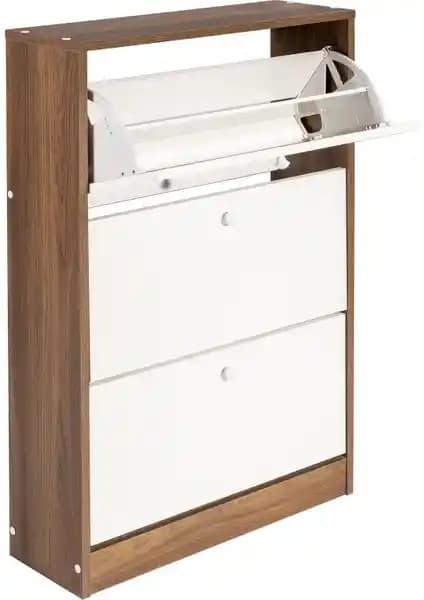 Ofisbazaar 3 Katlı Modern Ayakkabılık: Şık ve Fonksiyonel Depolama Çözümü