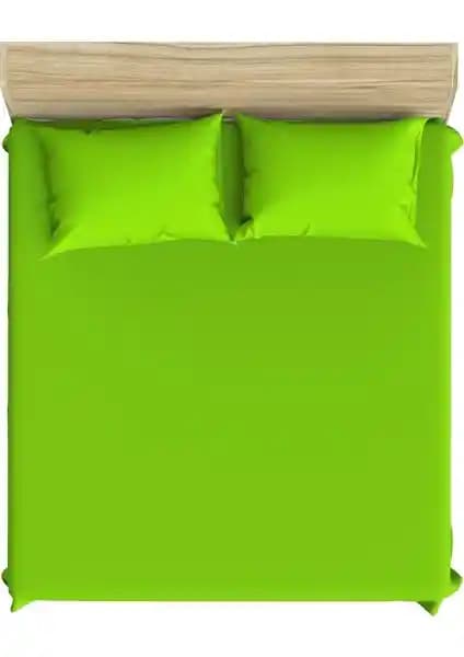 Şanlı Çift Kişilik Penye Lastikli Çarşaf Neon Yeşili Modern Yatak Tekstili Ürünü
