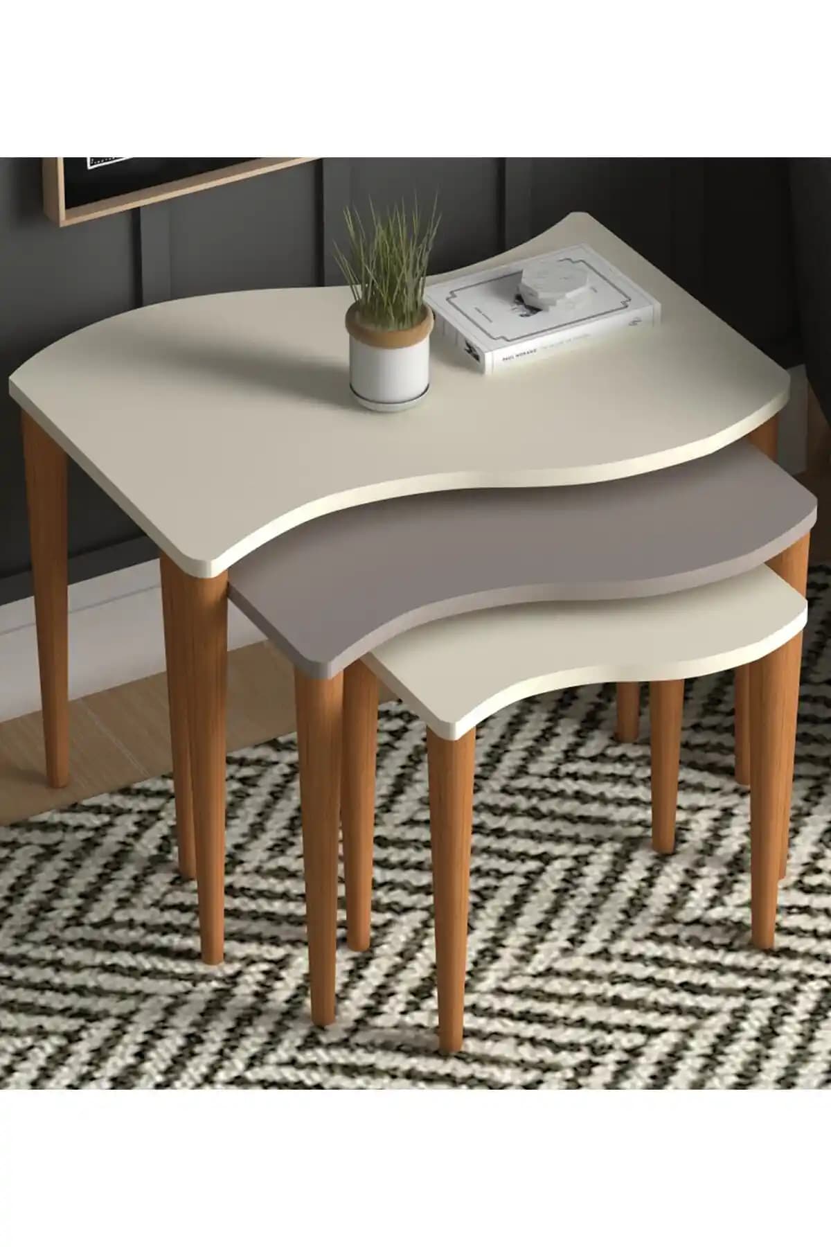 Monte Sehpa Gofrato Zigon Sehpa: Modern ve Retro Stilde Dayanıklı Mobilya Çözümü