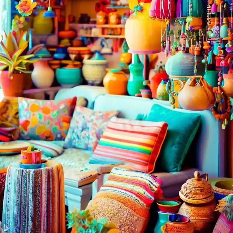 Renkli Sanat Temalı Vazolar ile Ev Dekorasyonunda Estetik ve Canlılık Yaratın
