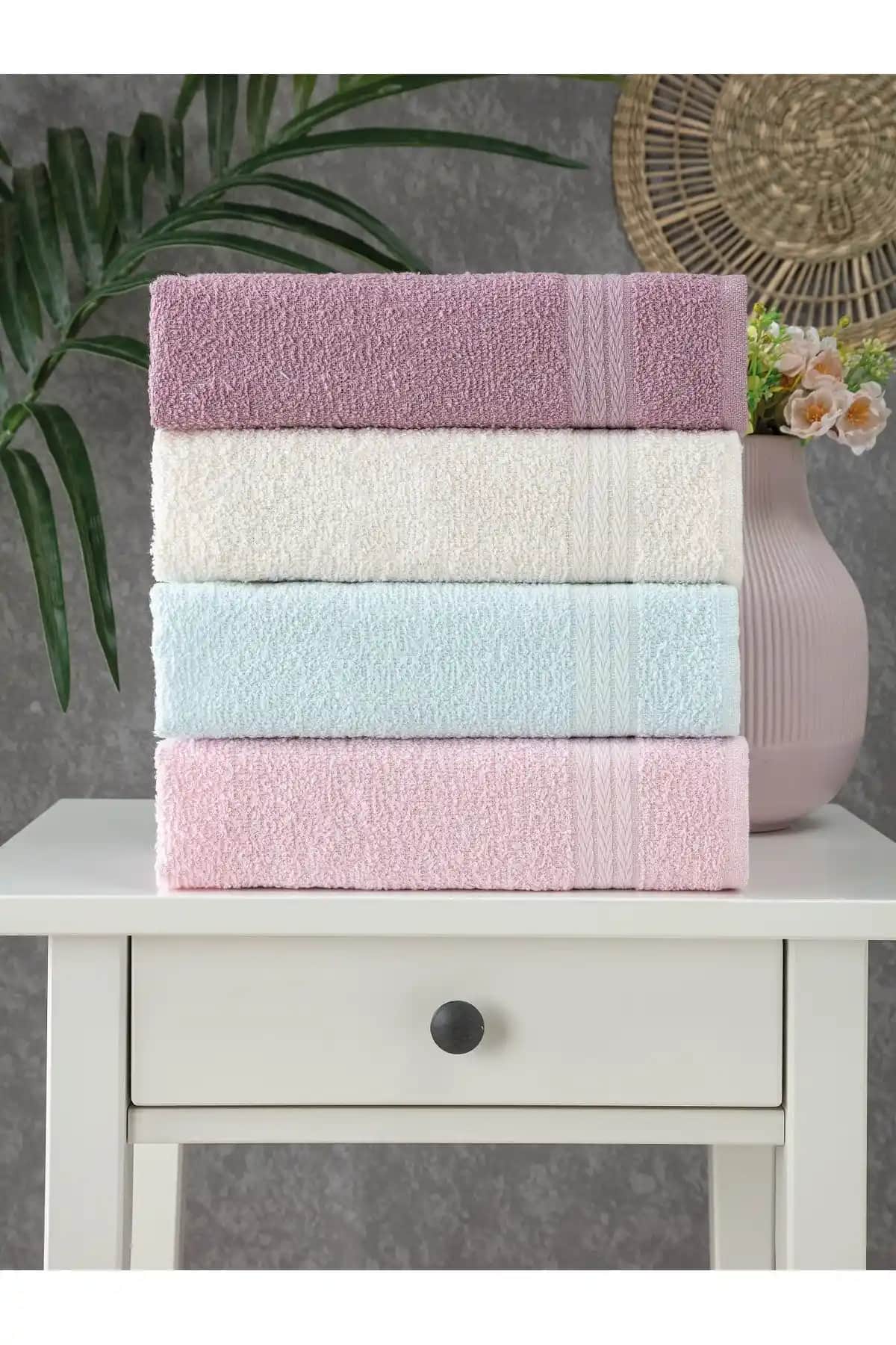 Pamira Pastel 4’lü El ve Yüz Havlu Seti Yüksek Kalite ve Estetikle Günlük Kullanım İçin