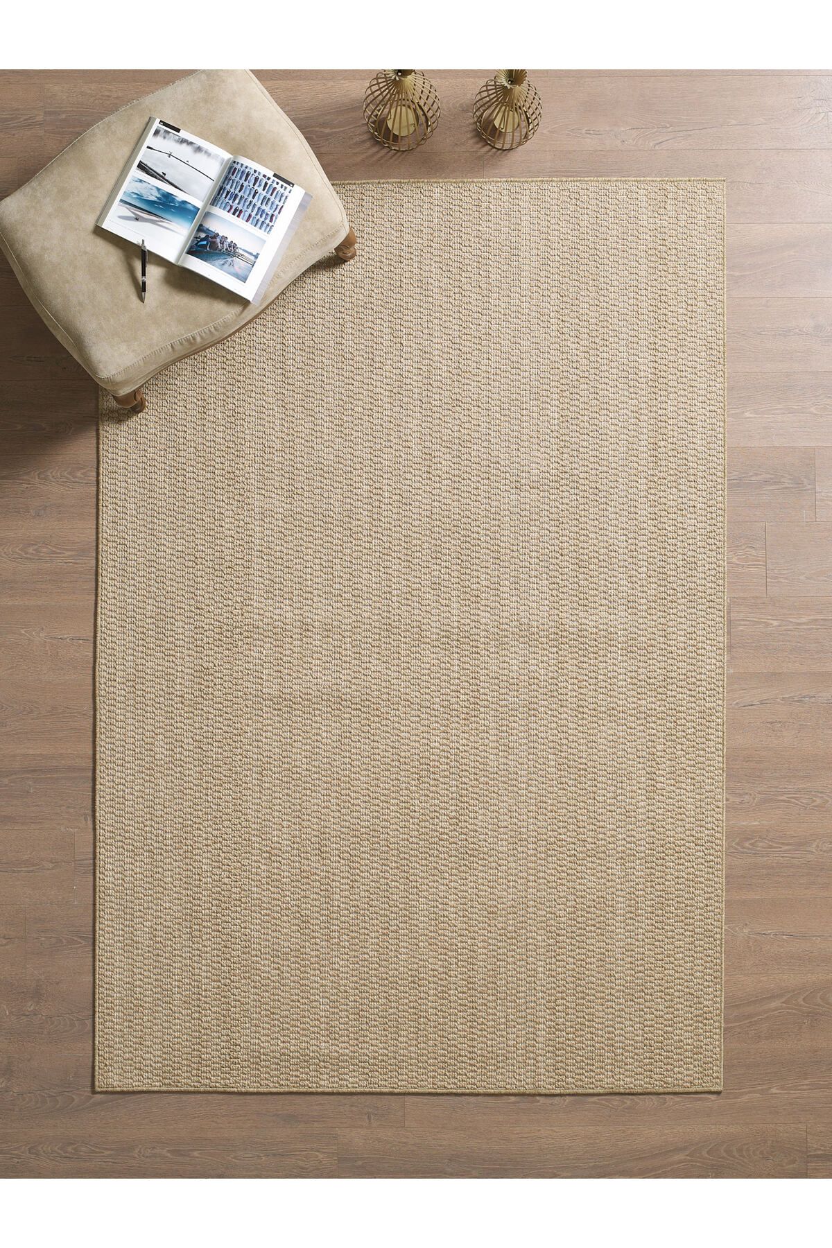 Mariesse Home Naturel Sisal Jüt Halı Modern Yıkanabilir Toz Vermez Halı